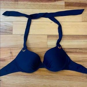 dark blue bikini top